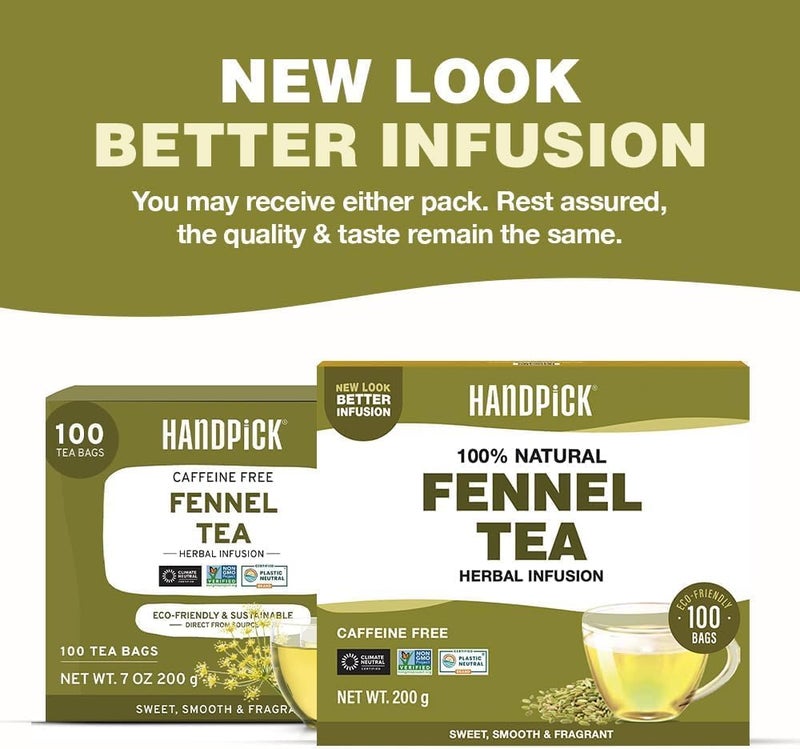 HANDPICK 100% Natural Fennel Tea Bags - Image 2